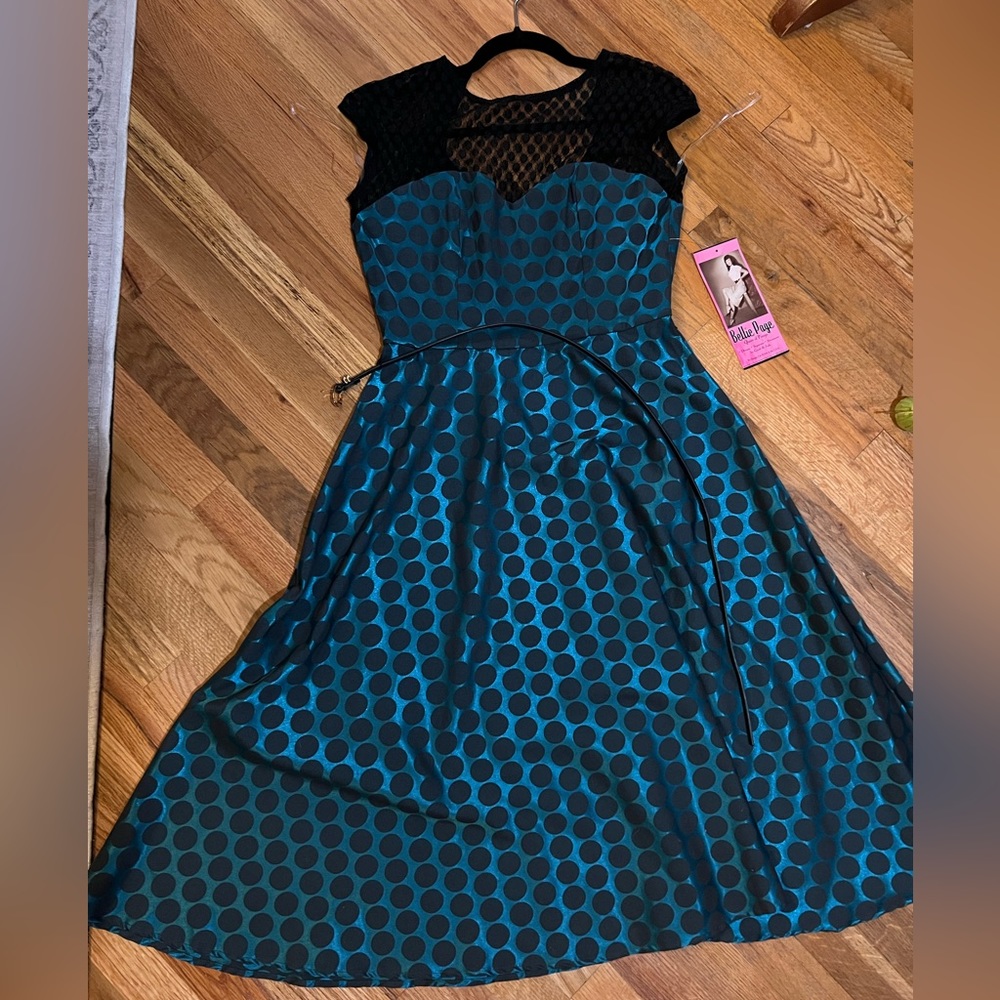 Bettie Page Vintage Pin-Up Dress - Size: 8